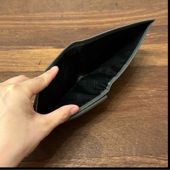 Coach Men's Dark Grey Leather 3 In 1 Wallet - Picture 4 of 6